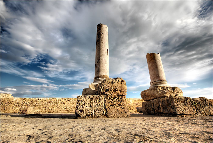 Colonnes  Carthage, Bains d'Antonin