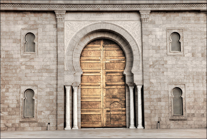 Porte principale de la Grande Mosque de Carthage